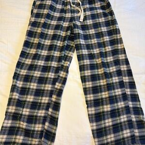 J. Crew Blue and Green Plaid Men's Pajama Pants